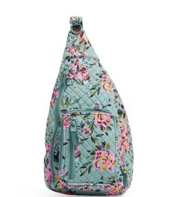 Vera Bradley Rosy Print Sling Backpack