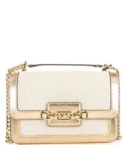 Michael Kors Heather Canvas Large Metallic Shoulder Bag -Kurt Geiger Shop 00000000 zi 56a074b7 7d1b 4ffa aa7b 8ff371984443