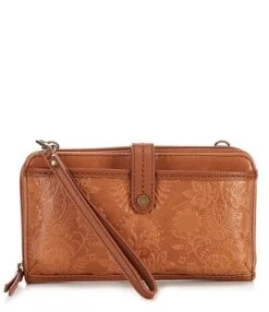 The Sak Iris Large Embossed Leather Smartphone Gold Tone Crossbody Bag -Kurt Geiger Shop 00000000 zi 57e758ee bd6e 49a3 b08f 457ff0bd15d1