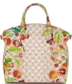 BRAHMIN Ombre Melbourne Collection Large Duxbury Affinity Fruit Salad Satchel Bag -Kurt Geiger Shop 00000000 zi 5824e7b9 3274 4426 8305 f94660b5107b