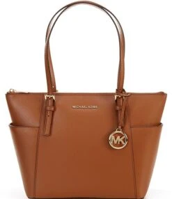 Michael Kors Jet Set East West Logo Charm Saffiano Leather Tote Bag -Kurt Geiger Shop 00000000 zi 58f97e6b 509d 44db b5e3 997e411f6955