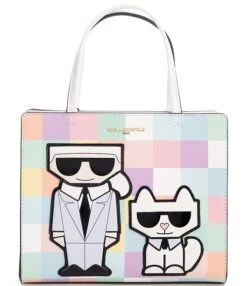 KARL LAGERFELD PARIS Pastel Maybelle Signature Icon Satchel Bag