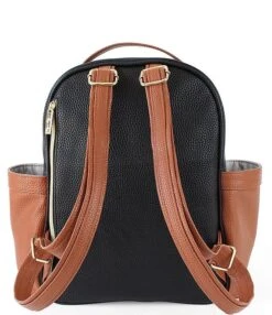 Itzy Ritzy Chevron Mini Diaper Bag - Coffee & Cream