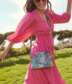 BRAHMIN Melbourne Collection Small Georgina Spring Ditsy Crossbody Bag -Kurt Geiger Shop 00000000 zi 5d6ba24f 2e42 4dc6 9e62 159c4a281f71 04 ai