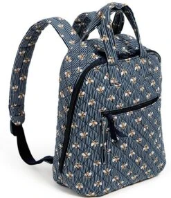 Vera Bradley Bees Navy Mini Totepack