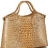 BRAHMIN Dune Melbourne Collection Elaine Satchel Bag
