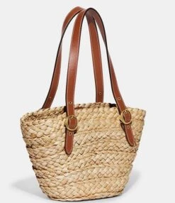COACH Straw Structured Small 16 Mini Tote Bag 9 COACH Straw Structured Small 16 Mini Tote Bag -Kurt Geiger Shop 00000000 zi 61b98885 d4a9 4022 a2ae f13c651ed587 01 ai