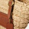 COACH Straw Structured Small 16 Mini Tote Bag