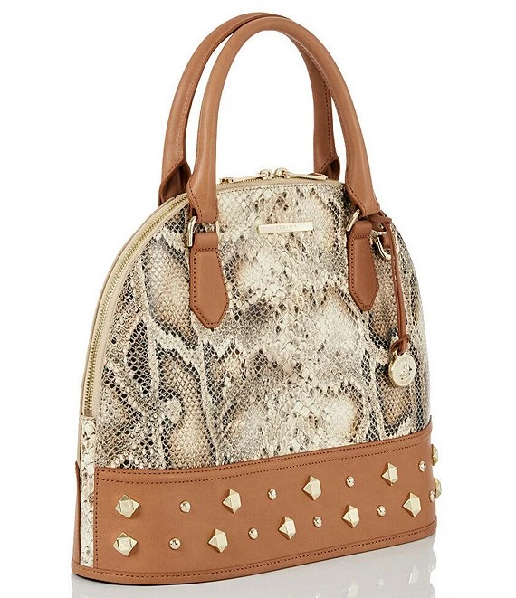 BRAHMIN Peoria Collection Georgina Cognac Satchel Bag 1 BRAHMIN Peoria Collection Georgina Cognac Satchel Bag