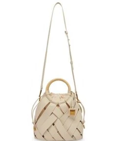 Dolce Vita Sienna Woven Bucket Satchel Bag