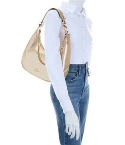 Michael Kors Piper Large Metallic Shoulder Bag