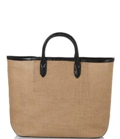 BRAHMIN Corsica Collection Brooklyn Burlap Tote Bag -Kurt Geiger Shop 00000000 zi 68e6496c 2729 483d 878d ba88626bee91 03 ai
