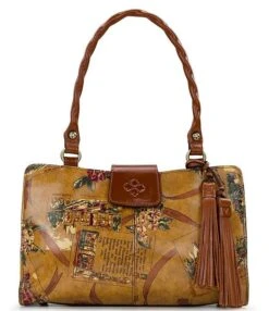 Patricia Nash Rienzo European Trip Leather Satchel Bag