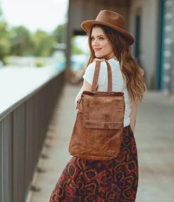 Bed Stu Patsy Handcraft Leather Details Backpack