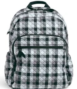 Vera Bradley Campus Quilted Plaid Backpack