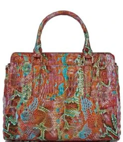 BRAHMIN Melbourne Collection Small Reservoir Finley Satchel Bag -Kurt Geiger Shop 00000000 zi 6f3d7fdc d6ca 4bc3 9810 4f07b23154e7 01 ai