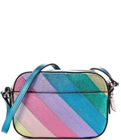 Kurt Geiger London Kensington Metallic Pastel Rainbow Stripe Camera Crossbody Bag -Kurt Geiger Shop 00000000 zi 704032db c19e 416f 9bf0 f13fe56440ca 01 ai