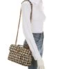 Kurt Geiger London Large Kensington Houndstooth Studs Shoulder Bag