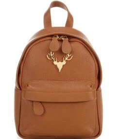Taxidermy Pebbled Leather Mini Backpack