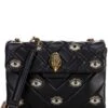 Kurt Geiger London Medium All Eyes Embellished Studded Eye Quilted Leather Shoulder Bag