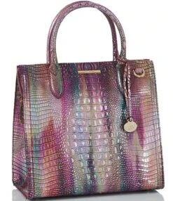 BRAHMIN Melbourne Collection Caroline Leather Satchel Bag