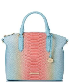 BRAHMIN Volute Collection Duxbury Daylily Leather Satchel Bag 7 BRAHMIN Volute Collection Duxbury Daylily Leather Satchel Bag -Kurt Geiger Shop 00000000 zi 7880437d 7dd1 4369 b9af 4618c4e1fba2