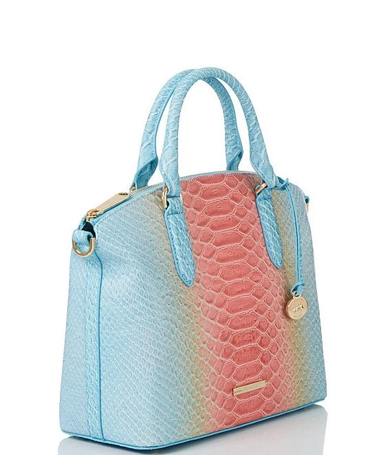 BRAHMIN Volute Collection Duxbury Daylily Leather Satchel Bag 2 BRAHMIN Volute Collection Duxbury Daylily Leather Satchel Bag - Afbeelding 2