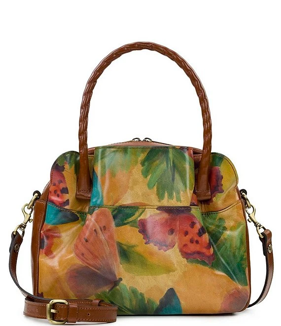 Patricia Nash Watercolor Butterfly Ashford Crossbody Satchel Bag 4 Patricia Nash Watercolor Butterfly Ashford Crossbody Satchel Bag - Afbeelding 4