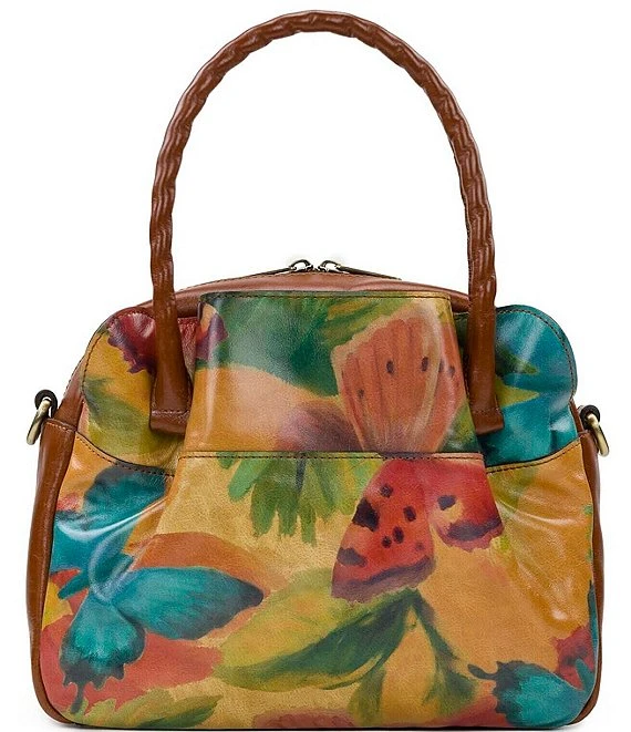 Patricia Nash Watercolor Butterfly Ashford Crossbody Satchel Bag 1 Patricia Nash Watercolor Butterfly Ashford Crossbody Satchel Bag
