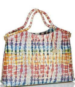 BRAHMIN Melbourne Collection Elaine Rainbow Print Satchel Bag -Kurt Geiger Shop 00000000 zi 79e3dfc4 6883 497d 997c 55a071195064 03 ai