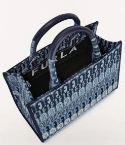 Furla Opportunity Logo Small Printed Canvas Tote Bag