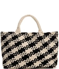 Antonio Melani Large Checkered Neoprene Woven Tote Bag -Kurt Geiger Shop 00000000 zi 7f956726 85f7 462b a311 832b3bce87ce