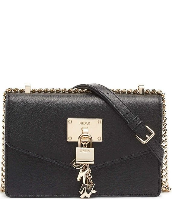 DKNY Elissa Small Pebbled Leather Charm And Lock Shoulder Bag 2 DKNY Elissa Small Pebbled Leather Charm And Lock Shoulder Bag - Afbeelding 2