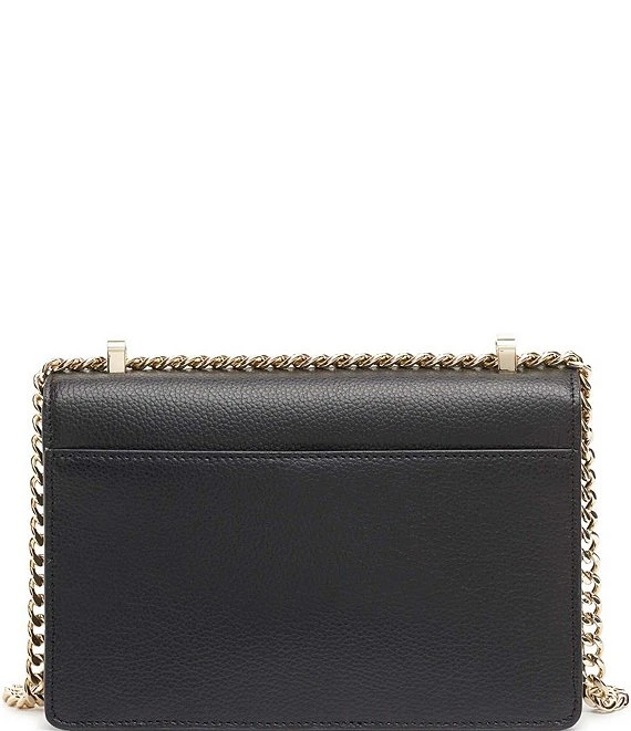 DKNY Elissa Small Pebbled Leather Charm And Lock Shoulder Bag 3 DKNY Elissa Small Pebbled Leather Charm And Lock Shoulder Bag - Afbeelding 3