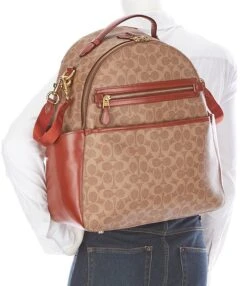COACH Signature Logo Coated Canvas Baby Backpack -Kurt Geiger Shop 00000000 zi 81e42135 7b01 4724 ba0f e407e7010eaa 03 ai