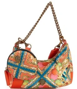 Kurt Geiger London Small Scarf Print Nylon Crossbody Shoulder Bag