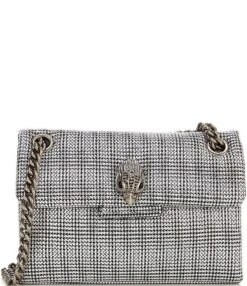 Kurt Geiger London Kensington Mini Crystal Houndstooth Crossbody Bag