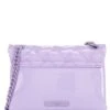Kurt Geiger London Kensington Mini Quilted Patent Pastel Purple Leather Crossbody Bag