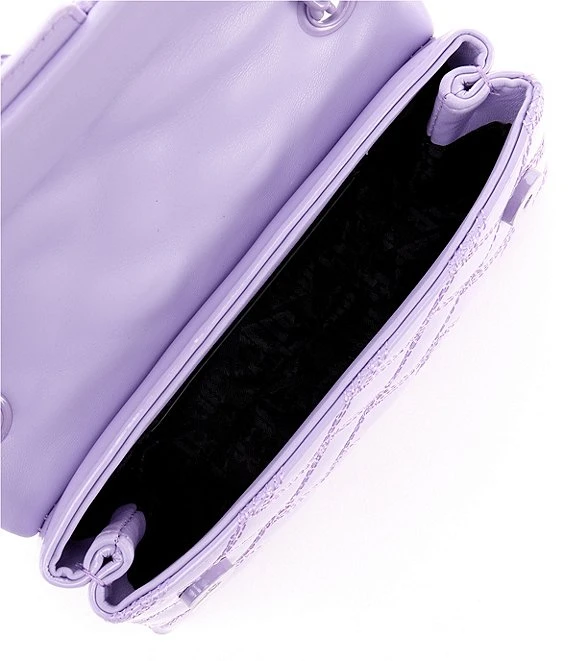 Kurt Geiger London Kensington Mini Quilted Patent Pastel Purple Leather Crossbody Bag 2 Kurt Geiger London Kensington Mini Quilted Patent Pastel Purple Leather Crossbody Bag - Afbeelding 2
