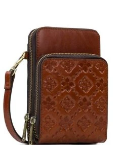 Patricia Nash Albertine Leather Embossed Phone Crossbody Bag -Kurt Geiger Shop 00000000 zi 8de5921e e630 4ae0 b1f9 07e4ae760ab4 03 ai