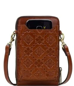 Patricia Nash Albertine Leather Embossed Phone Crossbody Bag -Kurt Geiger Shop 00000000 zi 8de5921e e630 4ae0 b1f9 07e4ae760ab4 04 ai