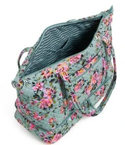 Vera Bradley Deluxe Floral Travel Tote Bag