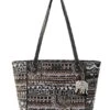 Sakroots Artist Circle One World Coated Canvas Tote Bag
