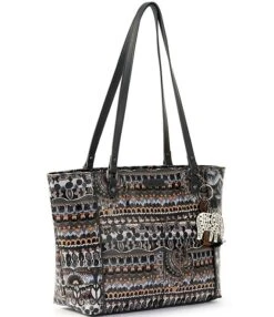 Sakroots Artist Circle One World Coated Canvas Tote Bag -Kurt Geiger Shop 00000000 zi 9267493f 8912 401e 886f c2bafff8751c 03 ai