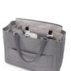 Tumi Voyageur Valetta Medium Silver Tone Travel Tote Bag