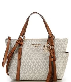 Michael Kors Signature Logo And Logo Charm Sullivan Small Top Zip Convertible Tote Bag -Kurt Geiger Shop 00000000 zi 980eef54 f241 4fdb abc1 41093777f66c