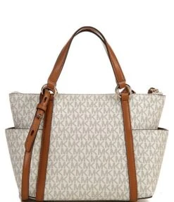 Michael Kors Signature Logo And Logo Charm Sullivan Small Top Zip Convertible Tote Bag -Kurt Geiger Shop 00000000 zi 980eef54 f241 4fdb abc1 41093777f66c 01 ai