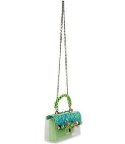 Betsey Johnson Floral Ornamented Colorblock Stripe Clear Crossbody Bag -Kurt Geiger Shop 00000000 zi 9b3a7b4a 67b8 4e35 82f0 b1a3ca40fc26 04 ai