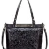 Patricia Nash Arden Floral Embossed Leather Tote Bag