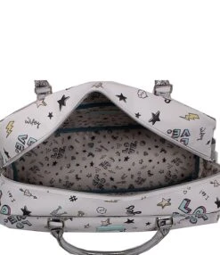 Betsey Johnson I Do Collection Printed Vegan PVC Drop Bottom Satchel Bag -Kurt Geiger Shop 00000000 zi 9be21479 a7a1 41f6 9c92 b7562bdee4b7 02 ai